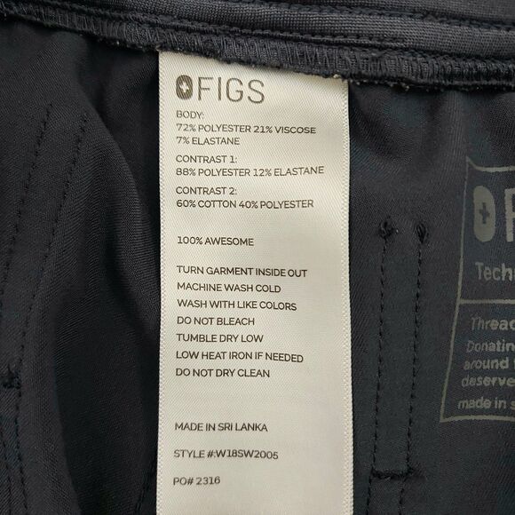 Figs Zamora Jogger Scrub Pants Womens XS Blue Comfort Nurse Utility Uniform Work - Picture 10 of 12